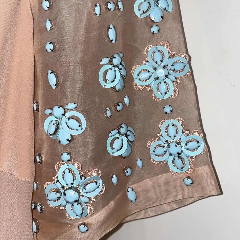 Rebecca Taylor Pink Silk & Organza Blouse With Bl… - image 7